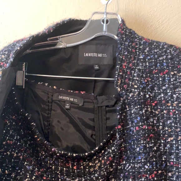 Lafayette 148 size 14 Wool blend tweed skirt suit - Picture 6 of 9